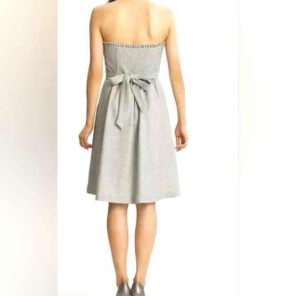 Banana Republic grey wool and rhinestoned party dress Size 8 - Picture 2 of 15